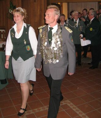 Karsten Kellermann mit seiner Königin Marita